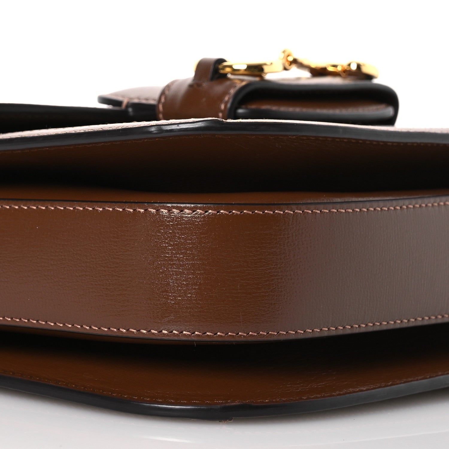 Gucci GG Supreme Monogram Horsebit 1955 Shoulder Bag Beige Brown Sugar 14 of 17