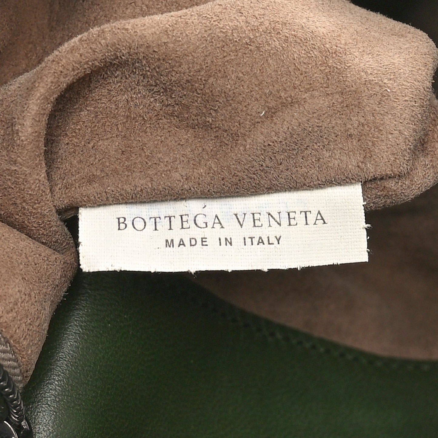 Nappa Intrecciato Large Classic Chain Strap Tote Green