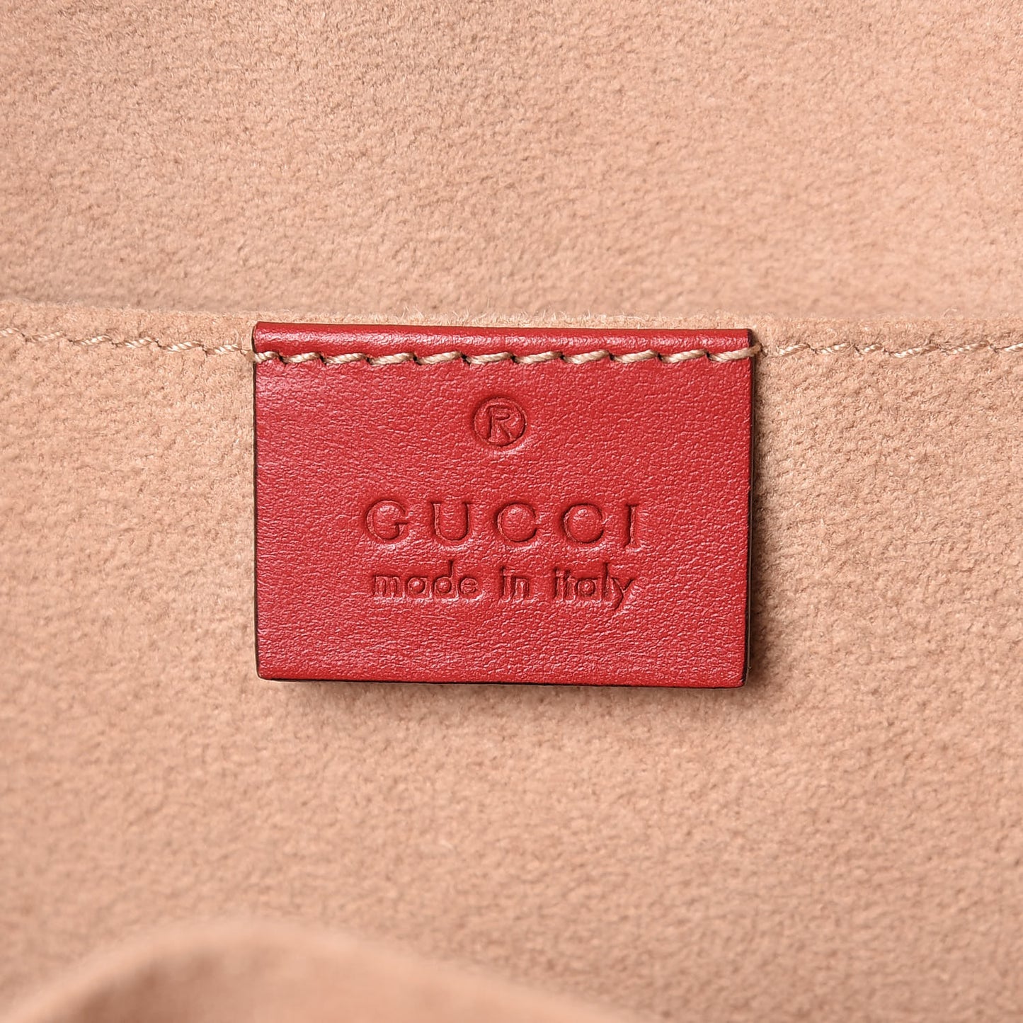 Calfskin Matelasse GG Marmont Dome Backpack Hibiscus Red