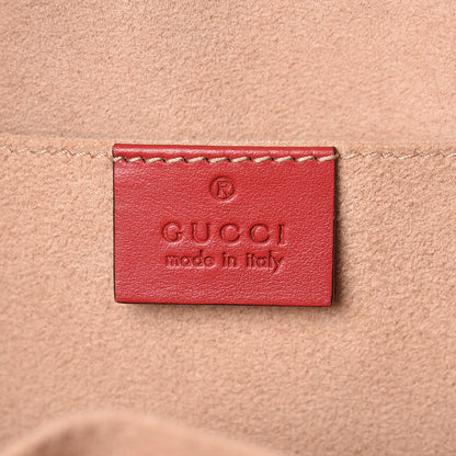Gucci Calfskin Matelasse GG Marmont Dome Backpack Hibiscus Red 6 of 12