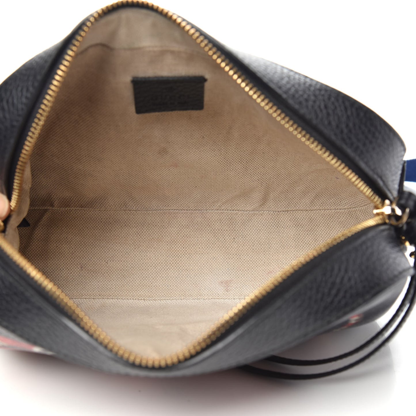 Grained Calfskin Sylvie Web Kingsnake Small Camera Bag Black Multicolor