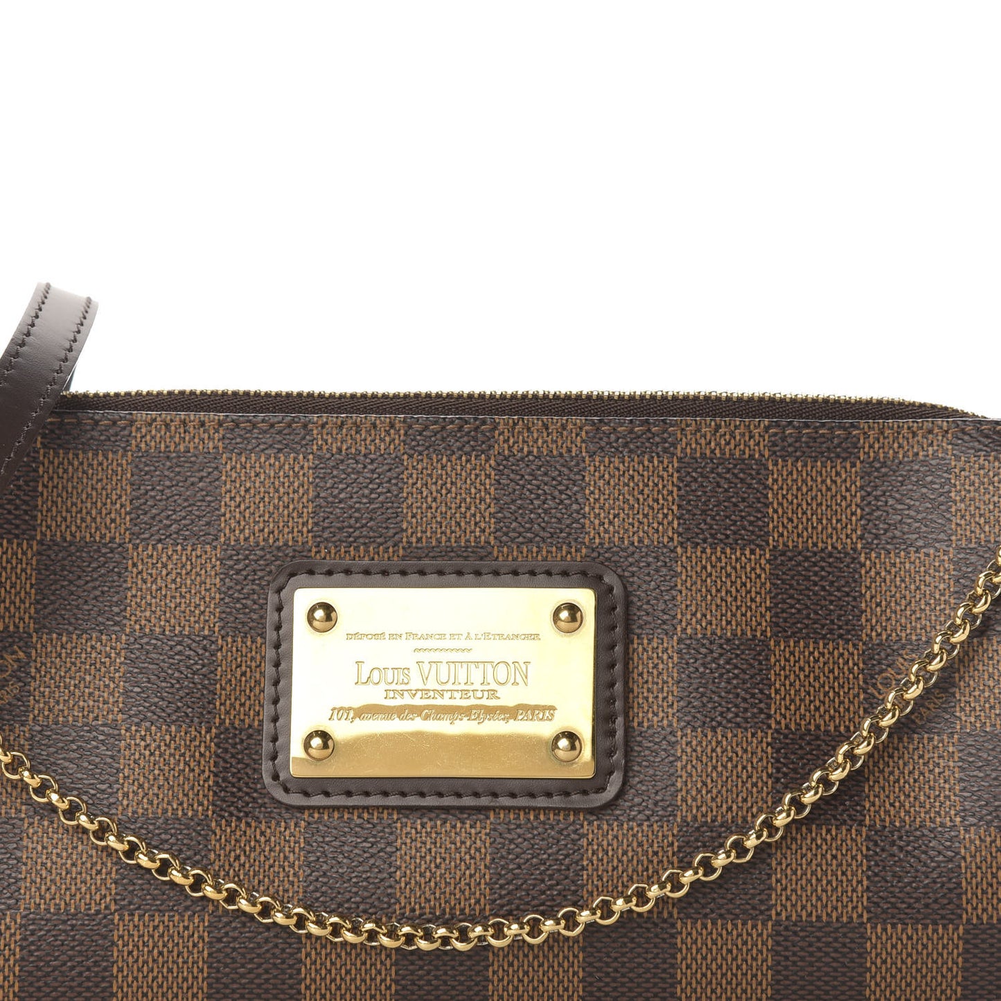Damier Ebene Eva Clutch