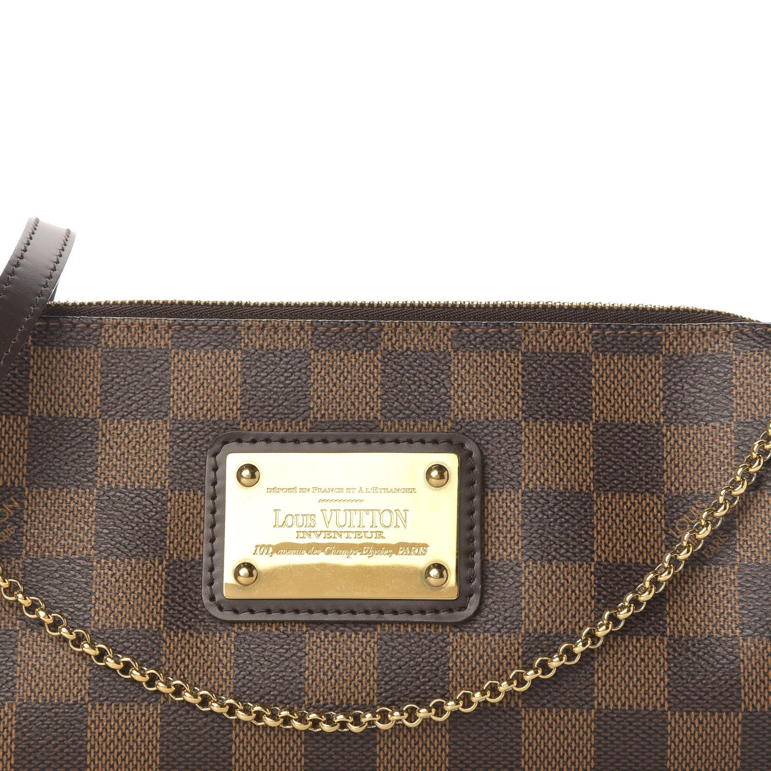 Louis Vuitton Damier Ebene Eva Clutch 9 of 9