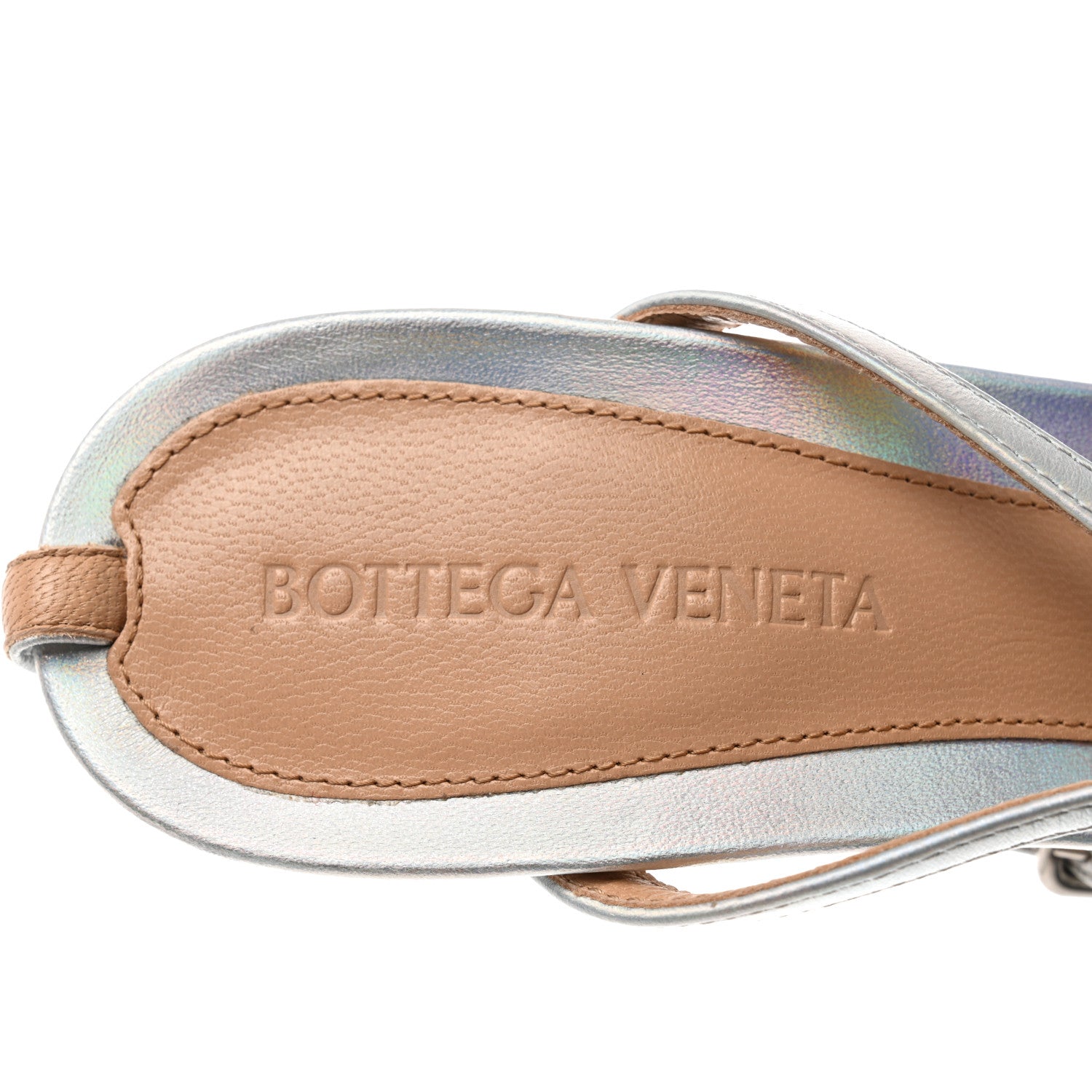 Bottega Veneta Laser Nappa Stretch Multi Strap 90mm Sandals 37.5 Moon Drop 6 of 7
