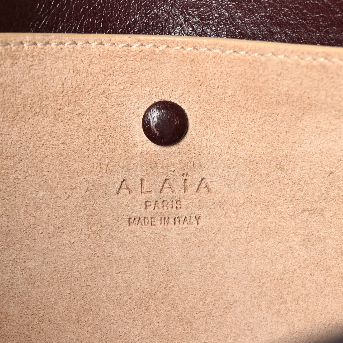 Buffalo Studded Hinge Flap Bag Almandite