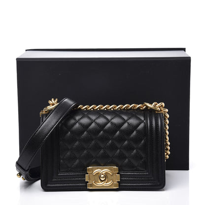 Chanel Caviar Quilted Small Boy Flap Black 10 of 10