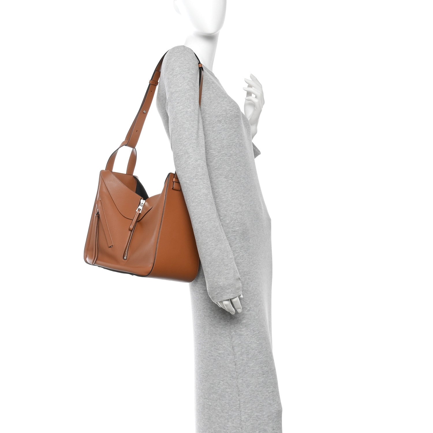 Loewe Calfskin Medium Hammock Shoulder Bag Tan 2 of 10