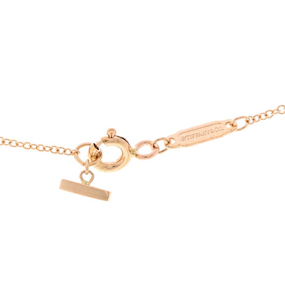 Tiffany 18K Rose Gold Small T Smile Pendant Necklace 4 of 4