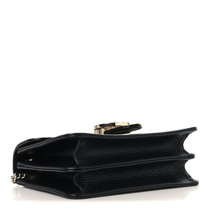 Gucci Dollar Calfskin Small Interlocking G Shoulder Bag Black 4 of 11