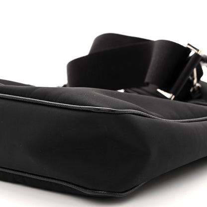 Prada Re-Nylon Saffiano Pocket Zippered Shoulder Bag Black 8 of 9