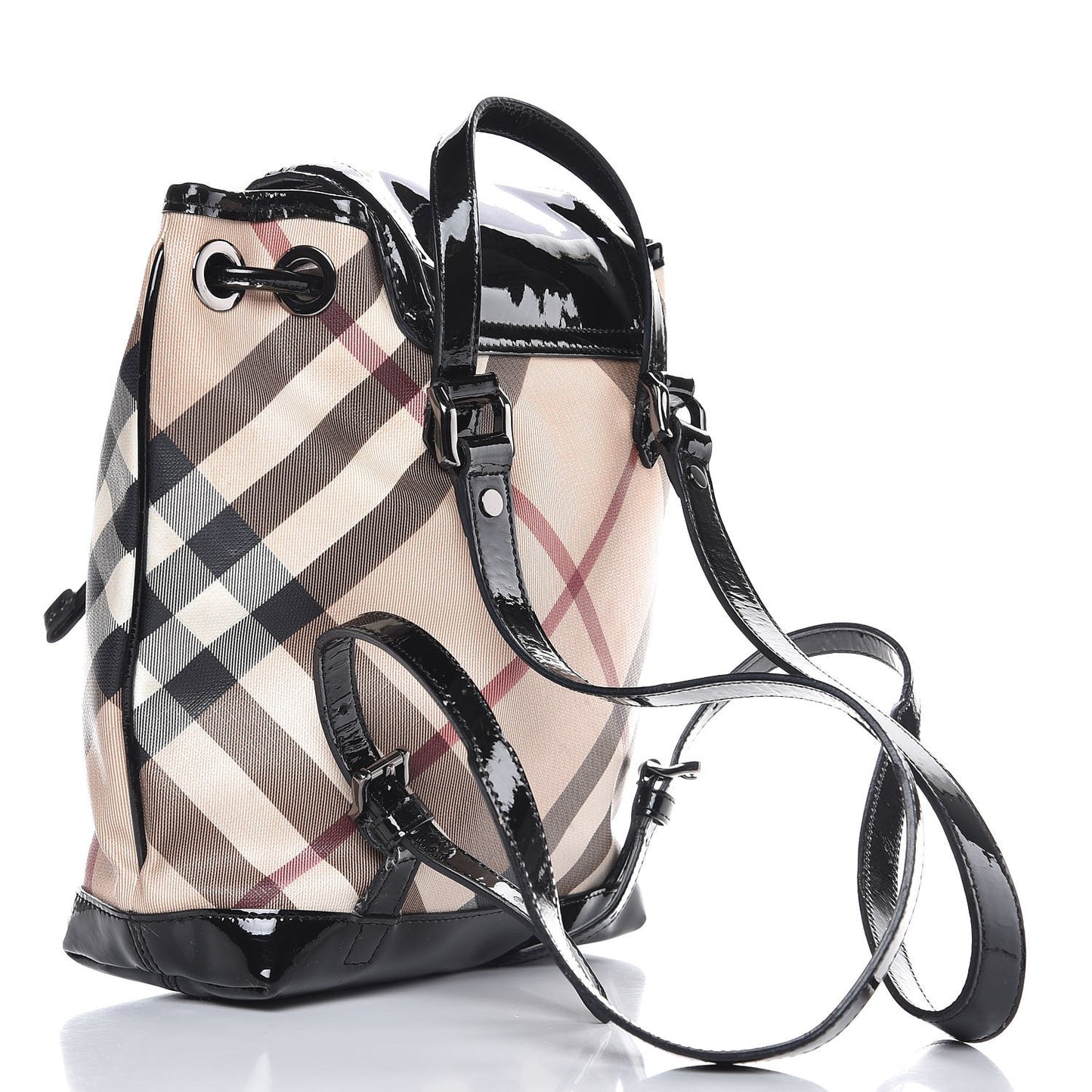 Patent Nova Check Backpack Black