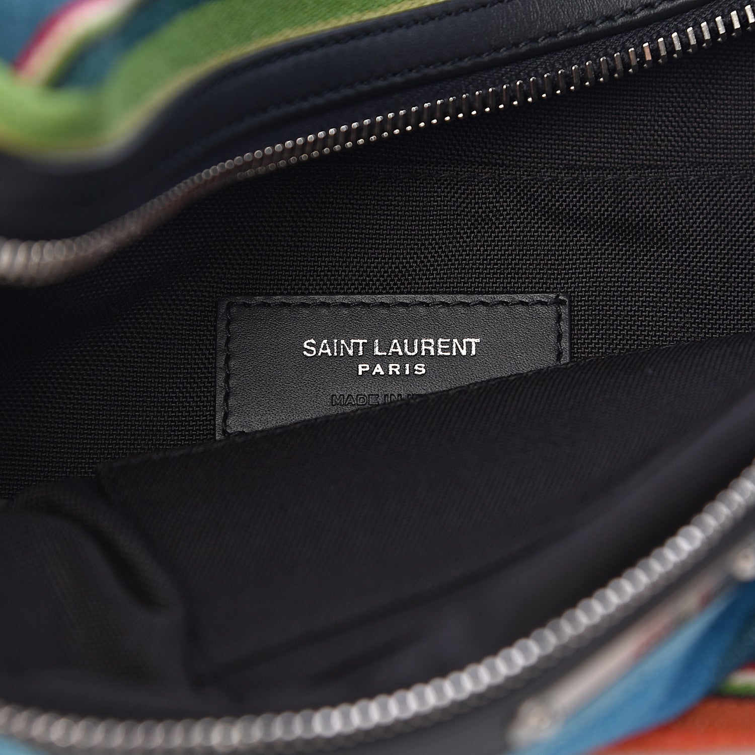 Saint Laurent Wool Mexican Jacquard City Belt Bag Multicolor 6 of 10