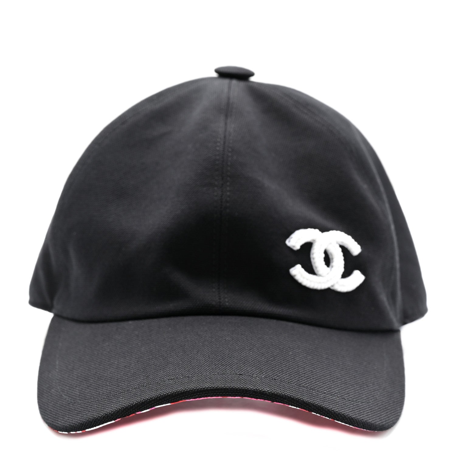 Chanel Cotton Beaded CC Cap Hat Black 3 of 8