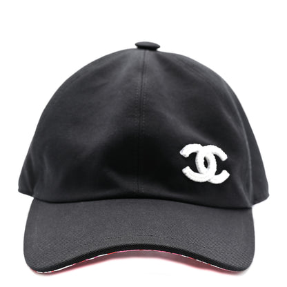Chanel Cotton Beaded CC Cap Hat Black 3 of 8