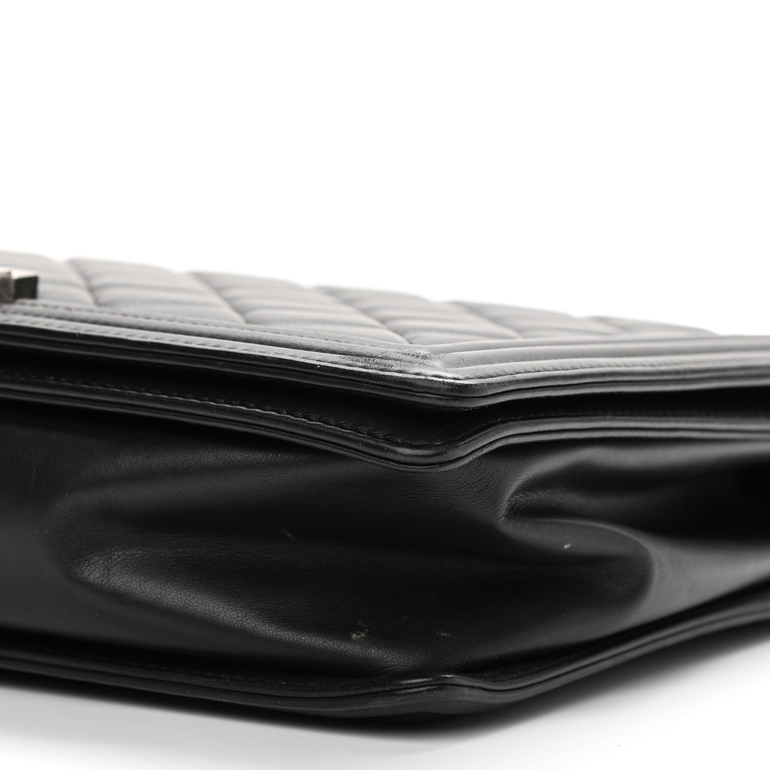 Chanel Calfskin Quilted Large Boy Flap Black 10 of 13