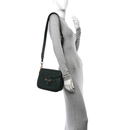 Gucci Calfskin Medium Lady Web Shoulder Bag Green 2 of 14
