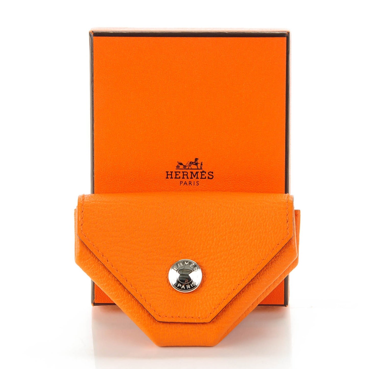 Chevre Mysore Le 24 Coin Purse Orange