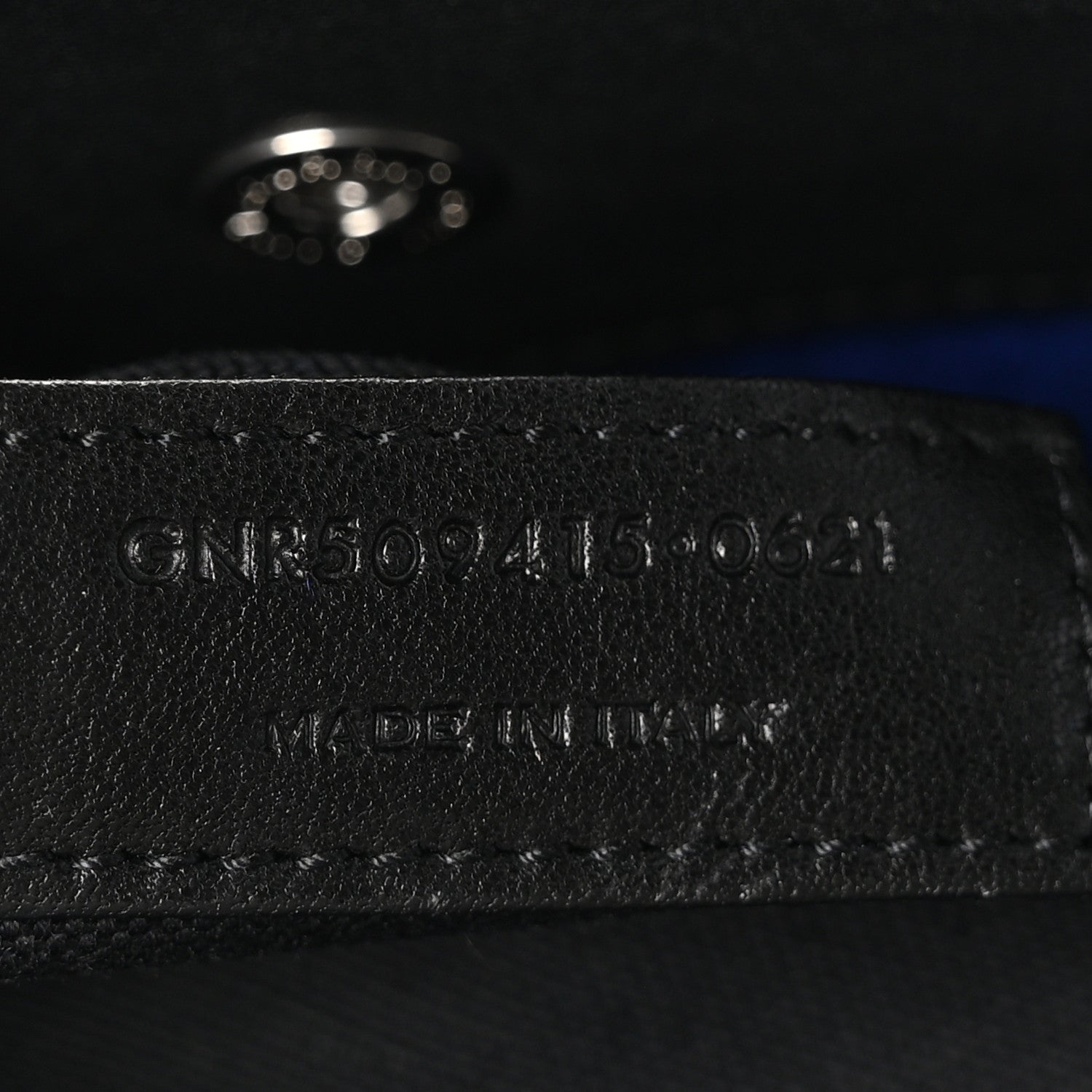 Saint Laurent Wool Rive Gauche Tote Blue 7 of 10