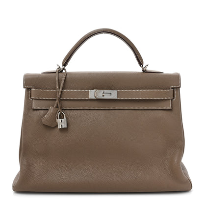 Hermes Togo Kelly Retourne 40 Etoupe 1 of 15