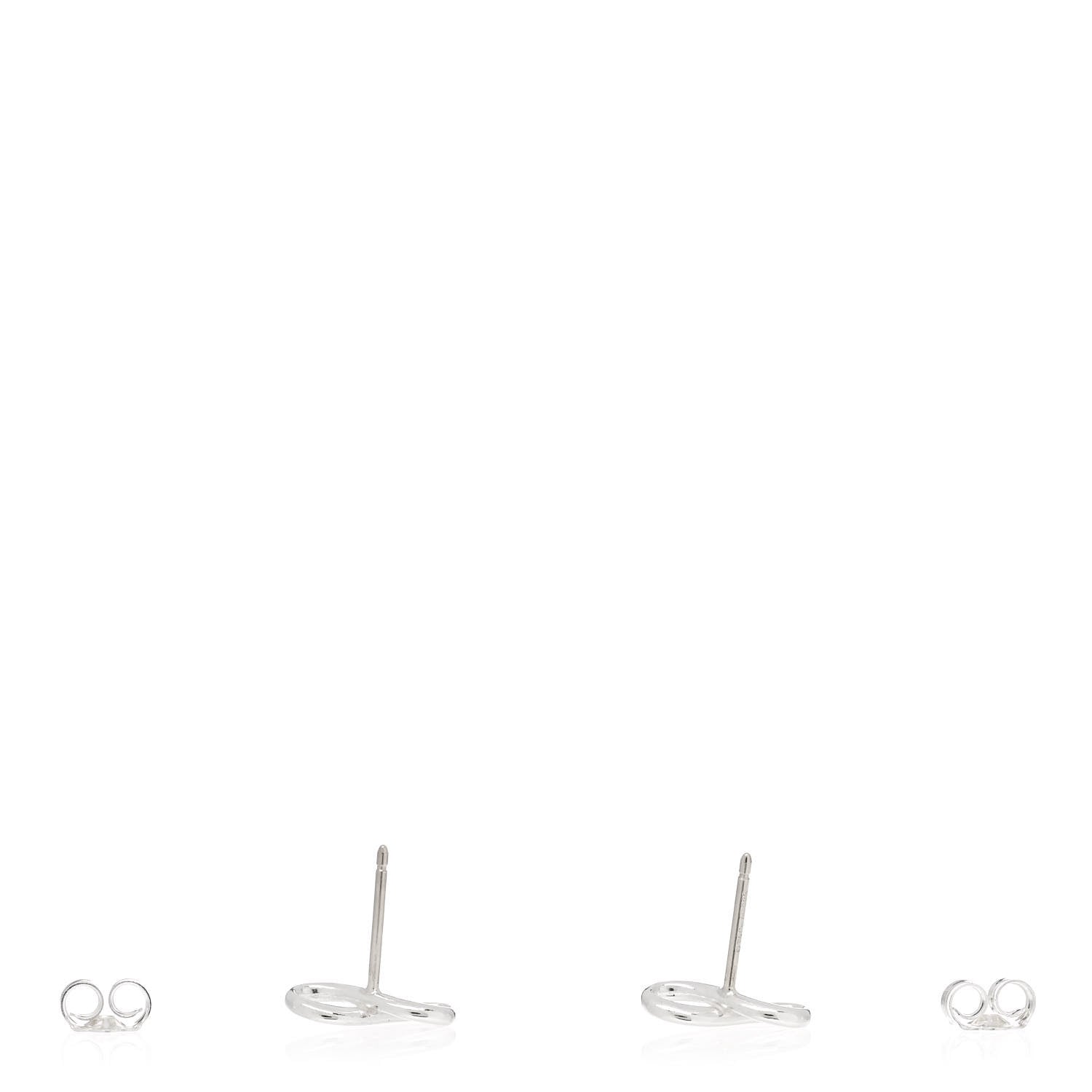 Tiffany Sterling Silver Infinity Earrings 3 of 5