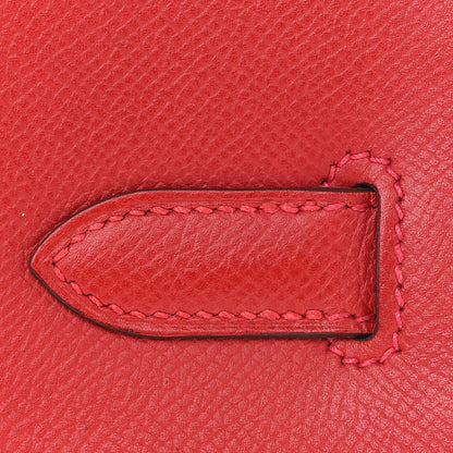 Hermes Epsom Birkin 30 Rouge Casaque 10 of 36