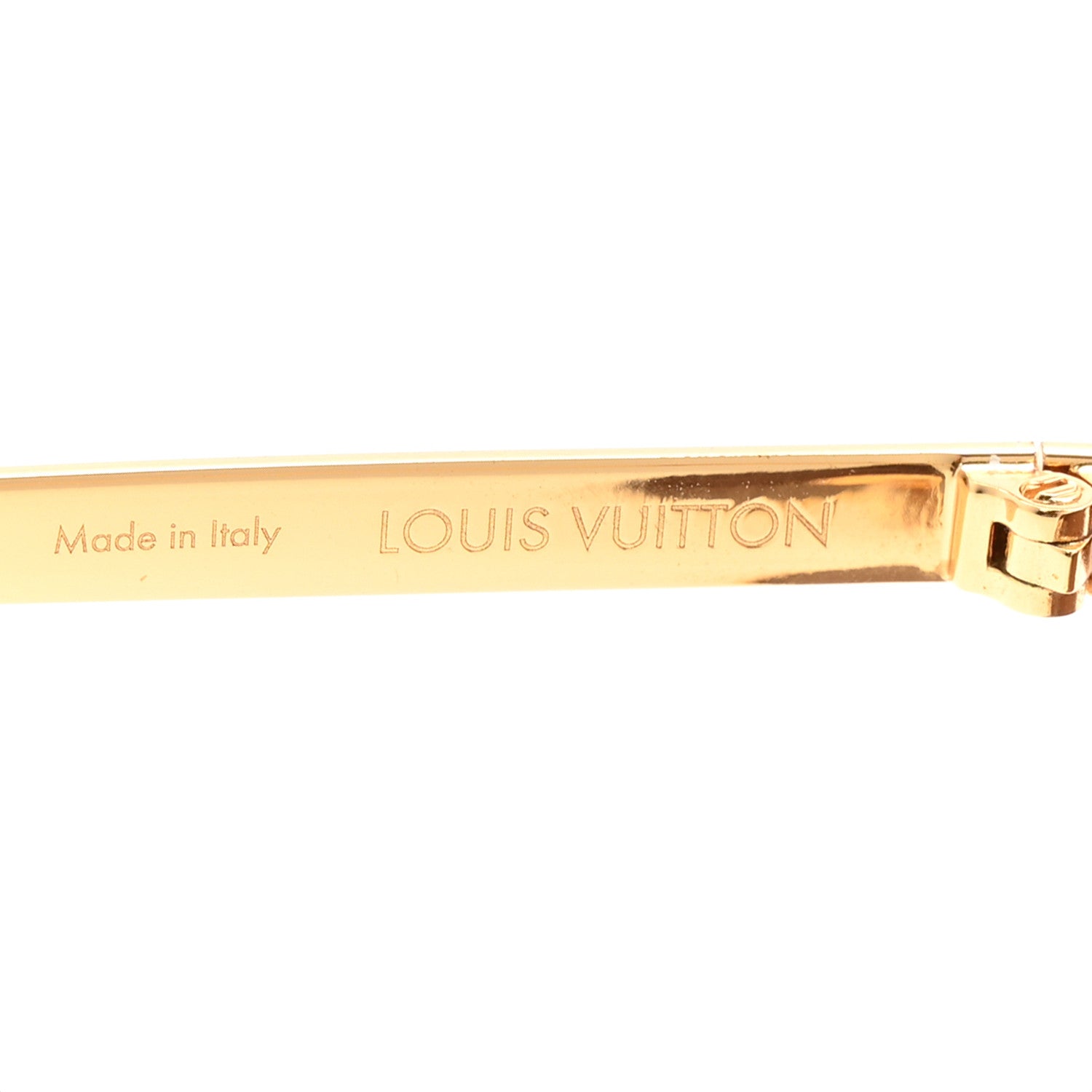 Louis Vuitton Metal LV Golden Mask Sunglasses Z1717U Gold 1805873
