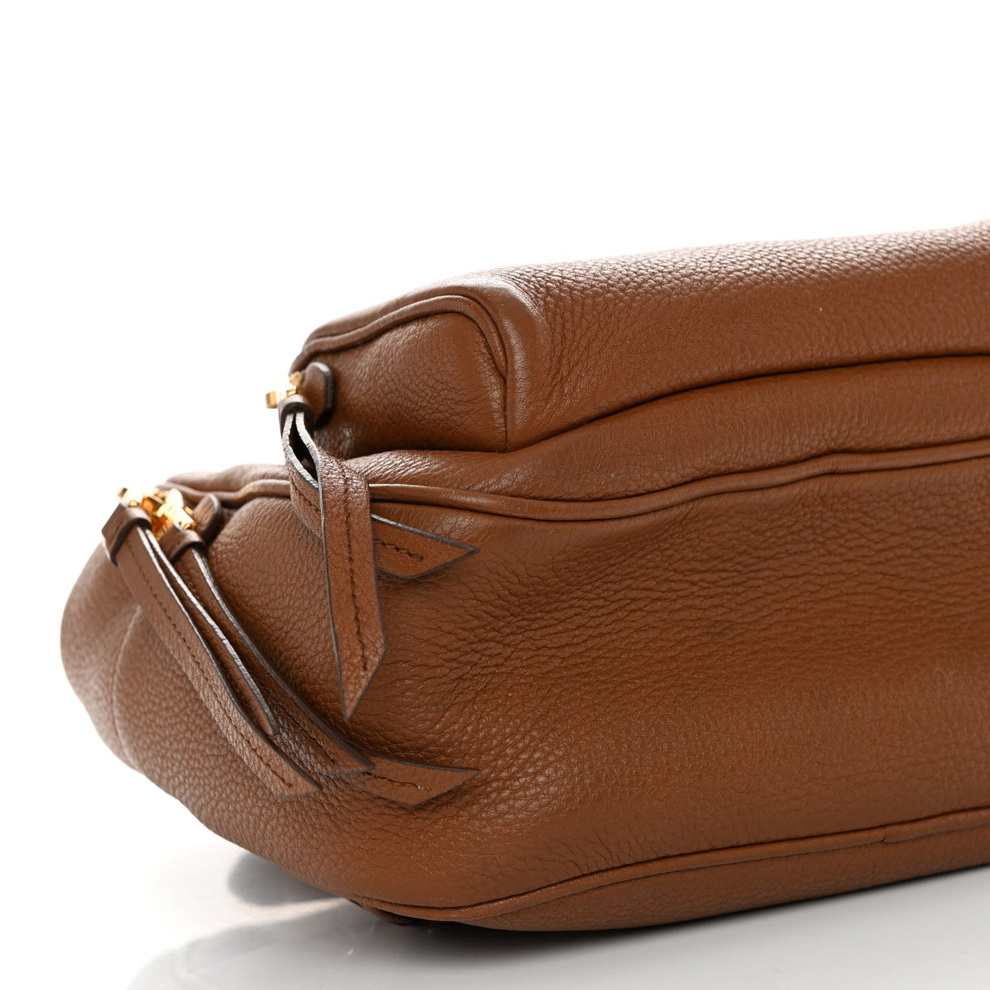 Vitello Daino Zip Backpack Cuoio