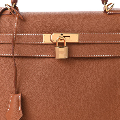 Hermes Togo Kelly Retourne 32 Gold 10 of 13