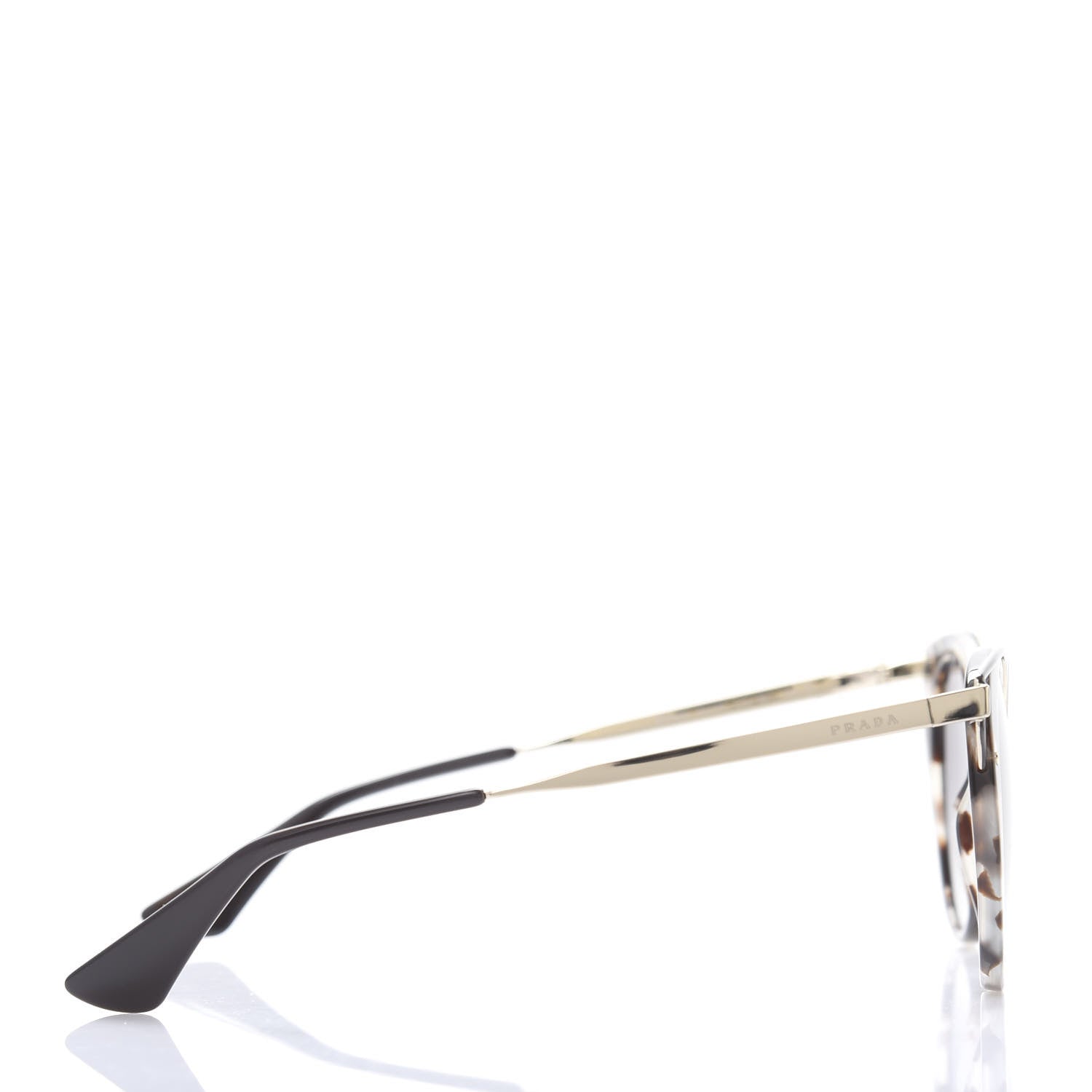 Prada Horn Metal Cinema Sunglasses SPR66T Tortoise 3 of 6