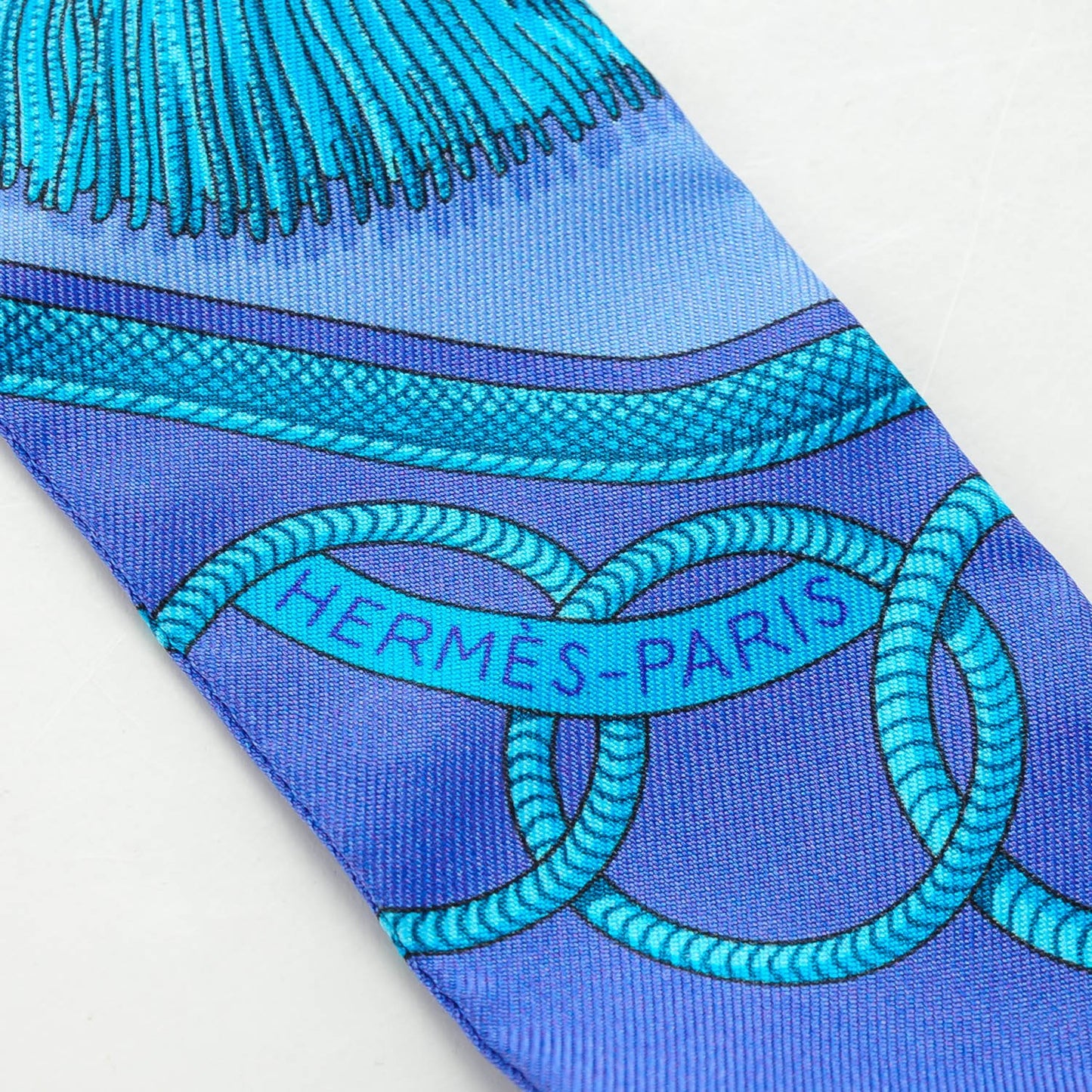 Silk Epaulettes Twilly Lavande Turquoise Jaune