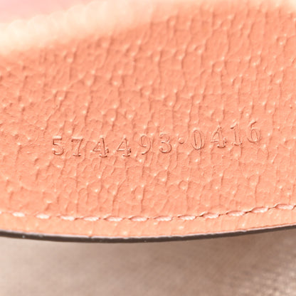 Gucci Monogram Textured Dollar Calfskin Mini Ophidia Shoulder Bag Cloche Rose Pink 7 of 11