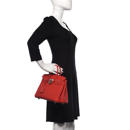 Hermes Togo Birkin 25 Rouge De Coeur 2 of 39