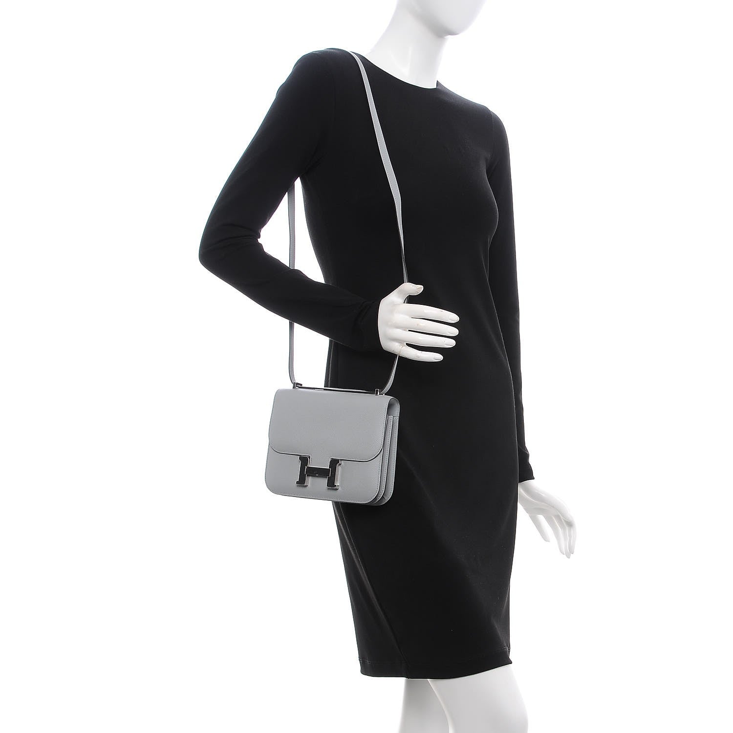 Hermes Epsom Constance 18 Bleu Glacier 2 of 17