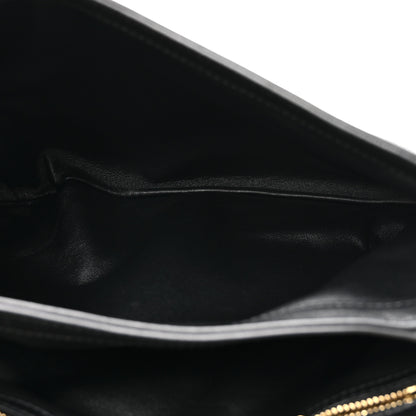 Gucci Roxy Calfskin Web Medium Blondie Shoulder Flap Bag Black 5 of 11