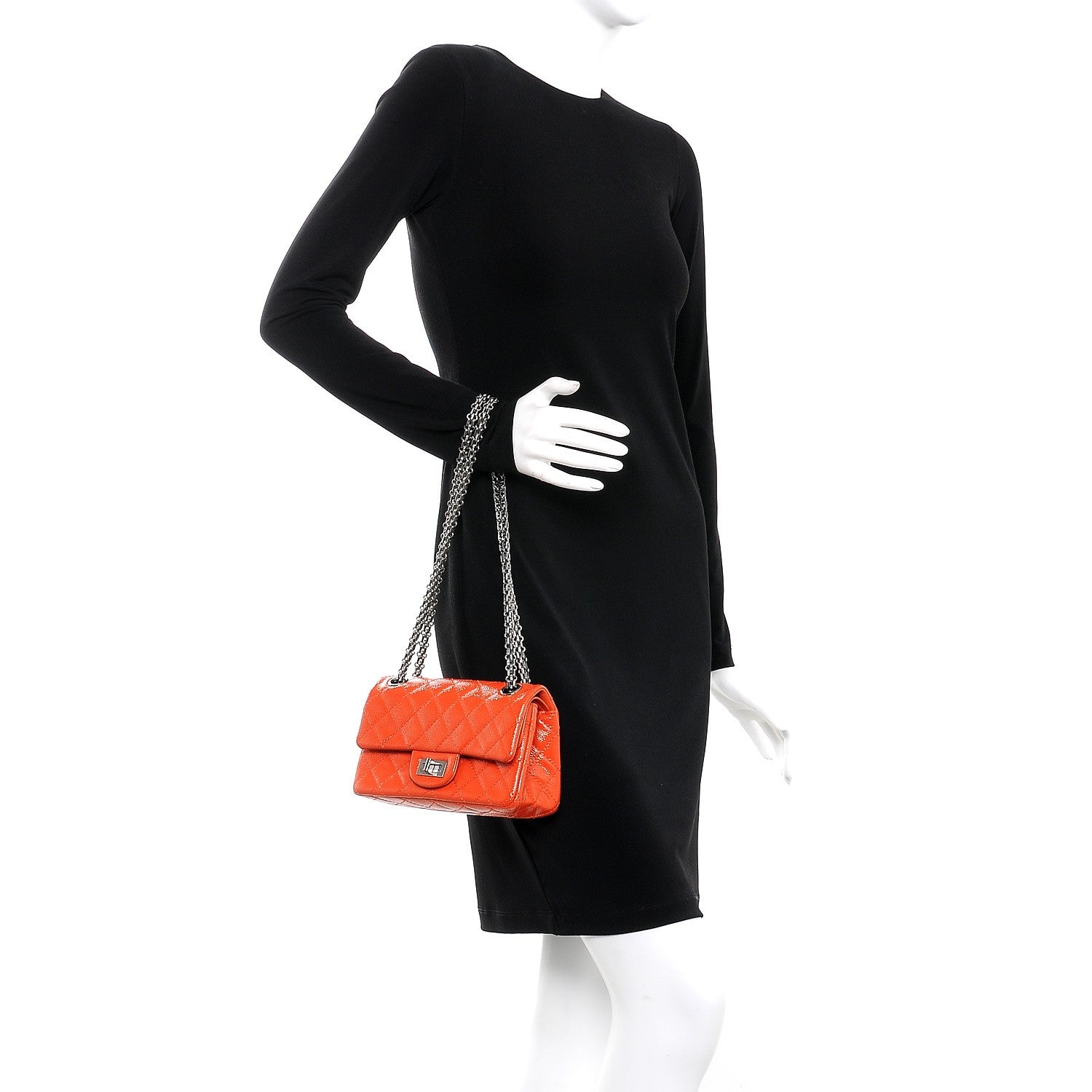 Chanel Patent 2.55 Reissue Flap 224 Orange 3 of 11