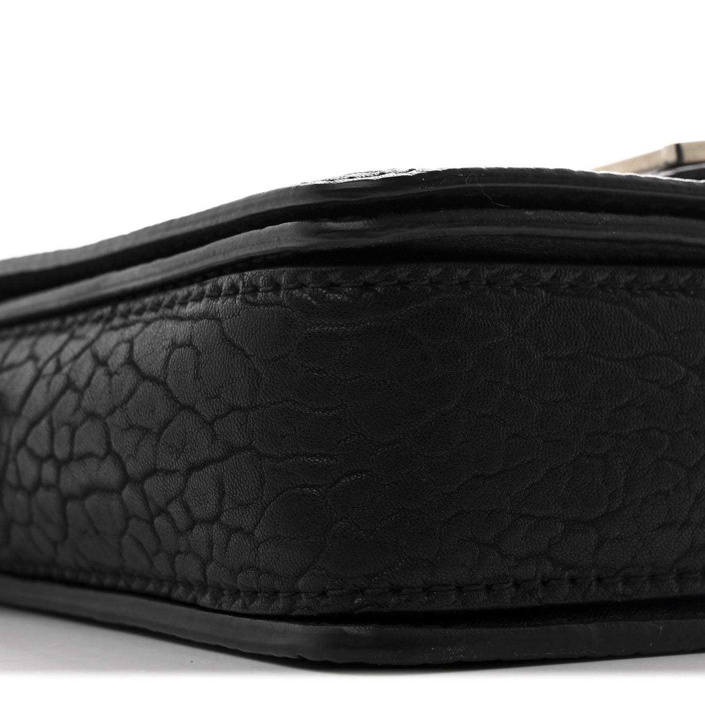 Canyon Grained Lambskin Dio(r)evolution Flap Bag Black