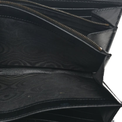 Gucci Calfskin Matelasse GG Marmont Chain Wallet Black 5 of 11