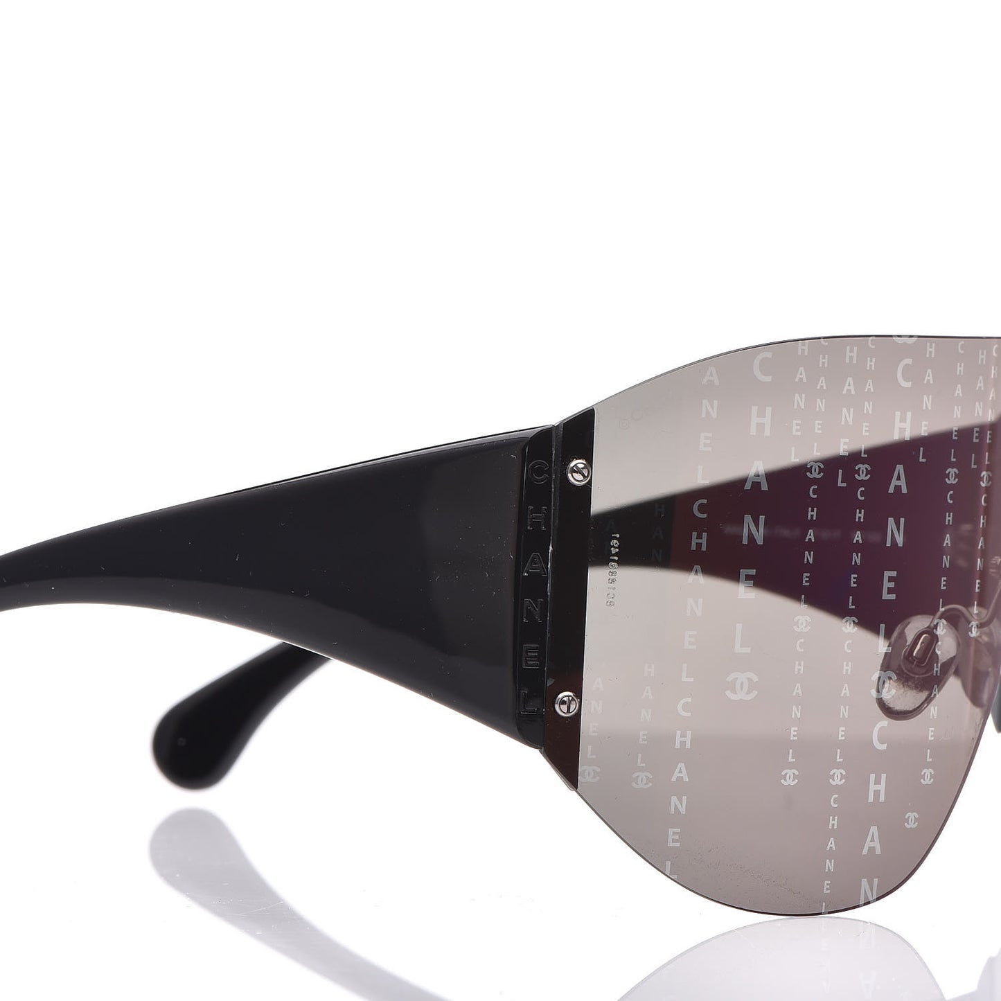 Acetate Shield Runway 71217 Sunglasses Black