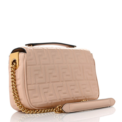 Fendi Nappa Small FF Embossed Midi Chain Baguette Light Rose 2 of 7