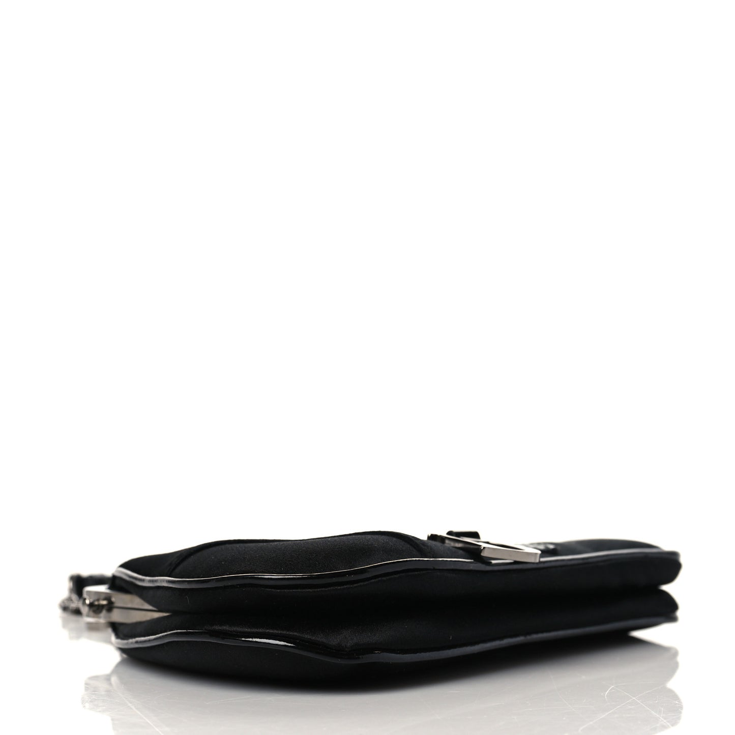 Satin Mini Frame Saddle Black