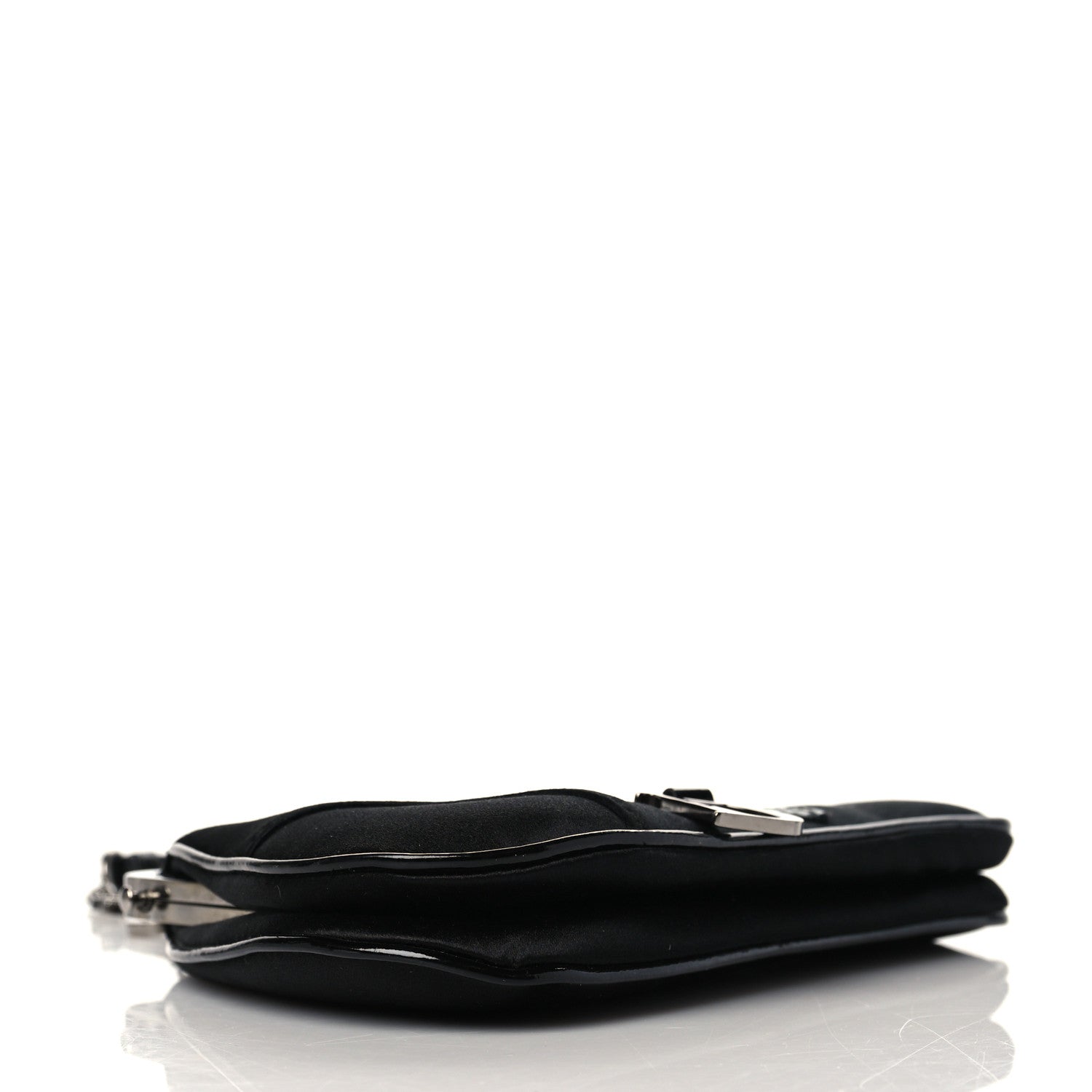 Christian Dior Satin Mini Frame Saddle Black 4 of 10