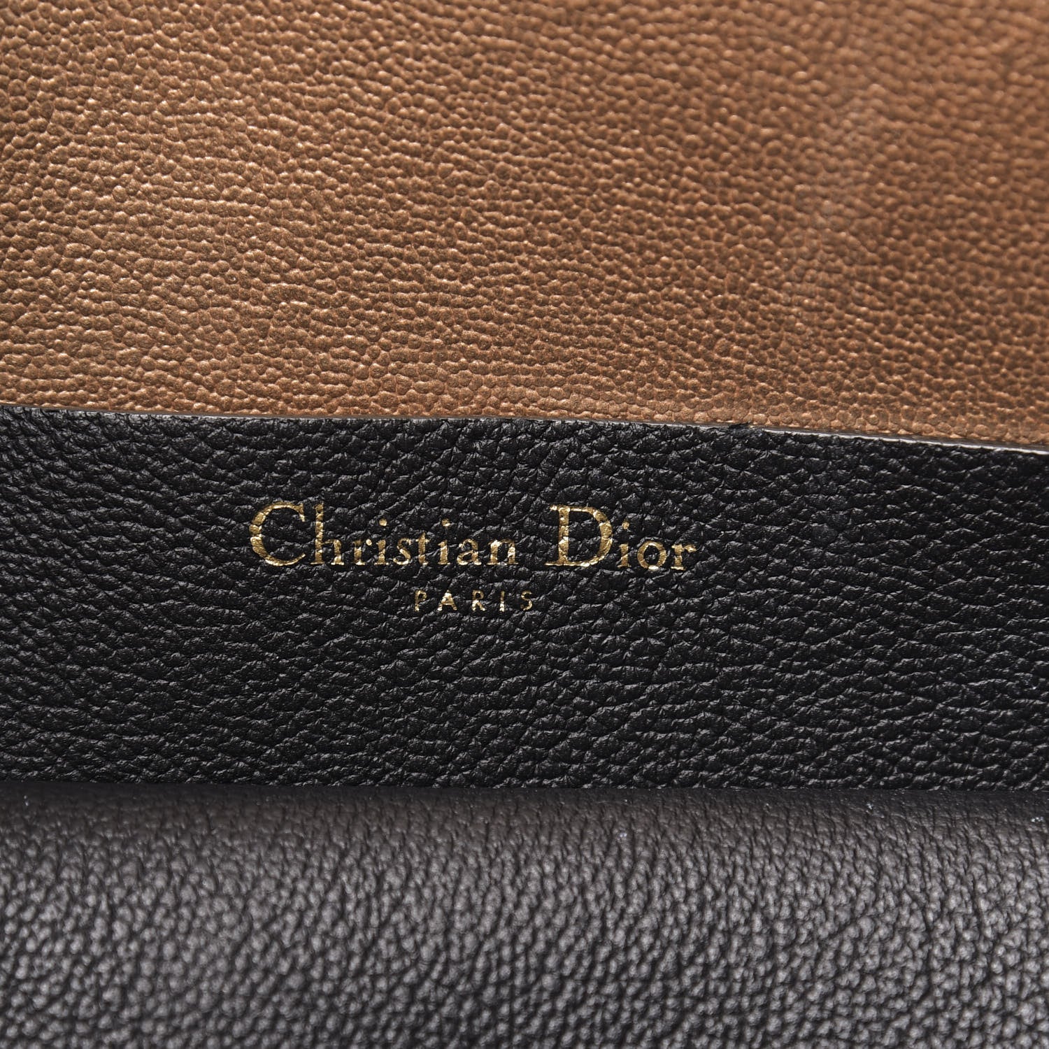 Christian Dior Supple Grained Calfskin Large Open Bar Tote Black 6 of 10