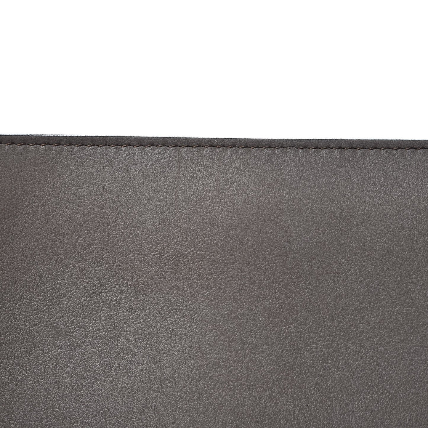 Calfskin Suede Large Tri-Color Trapeze Terracotta