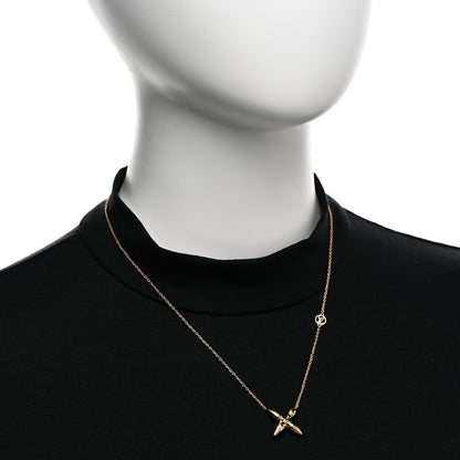 Louis Vuitton Metal Louisette Necklace Gold 2 of 6