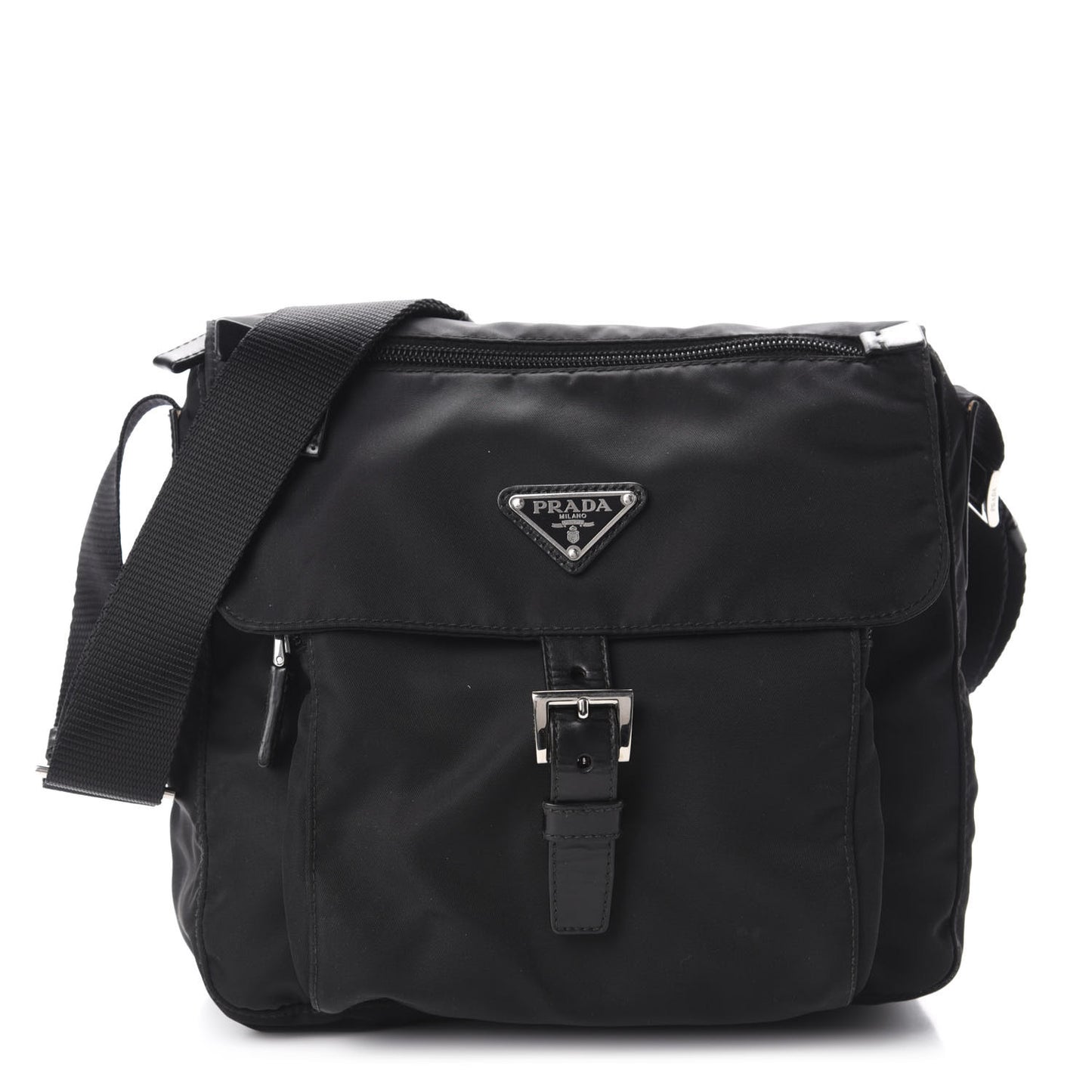 Nylon Vela Messenger Black