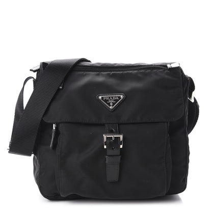 Prada Nylon Vela Messenger Black 1 of 10