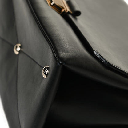 Miu Miu Soft Calfskin Top Handle Satchel Black 10 of 15