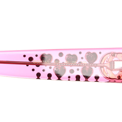 Gucci Acetate Crystal Heart GG0116S Sunglasses Fuchsia 7 of 8