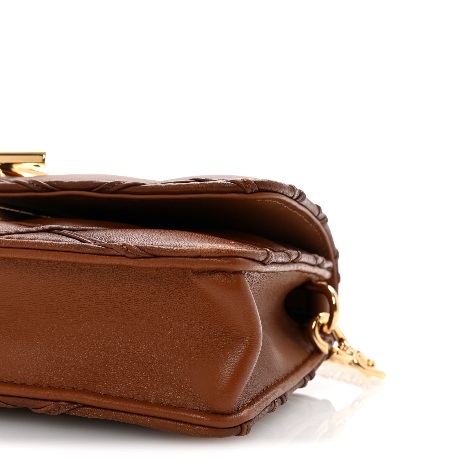 Louis Vuitton Lambskin Malletage Wallet On Chain GO-14 Tan 9 of 9