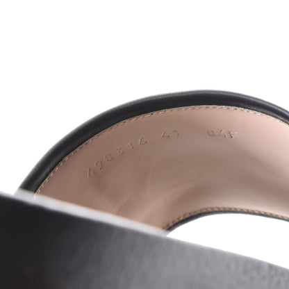 Gucci Satin Web Bow Slide Sandals 41 Black 8 of 9